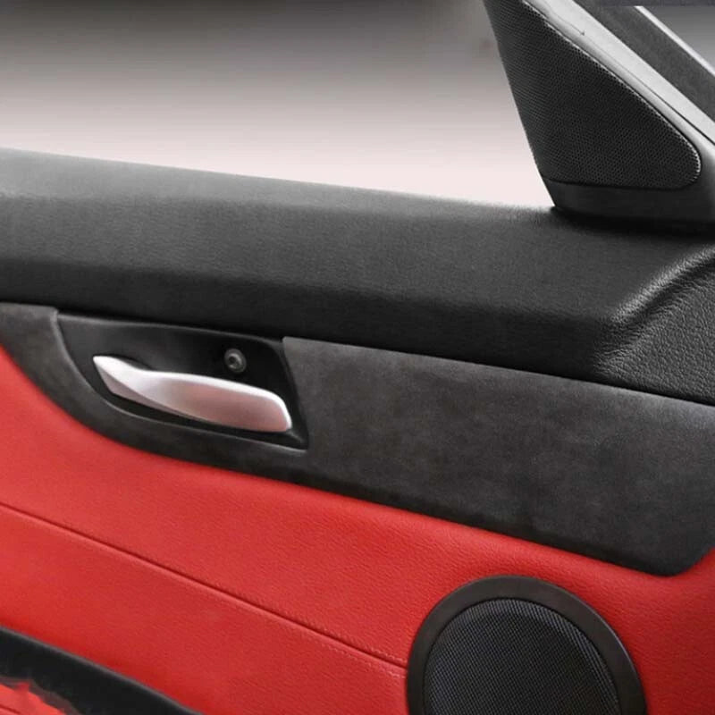 Alcantara Leather Interior Door Panel Caover Trim Fit For BMW Z4 2009-2015