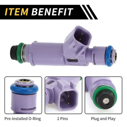 Fuel Injector Nozzle for Ford F-150 (2009-2010) 6 Holes Purple 1 Pc