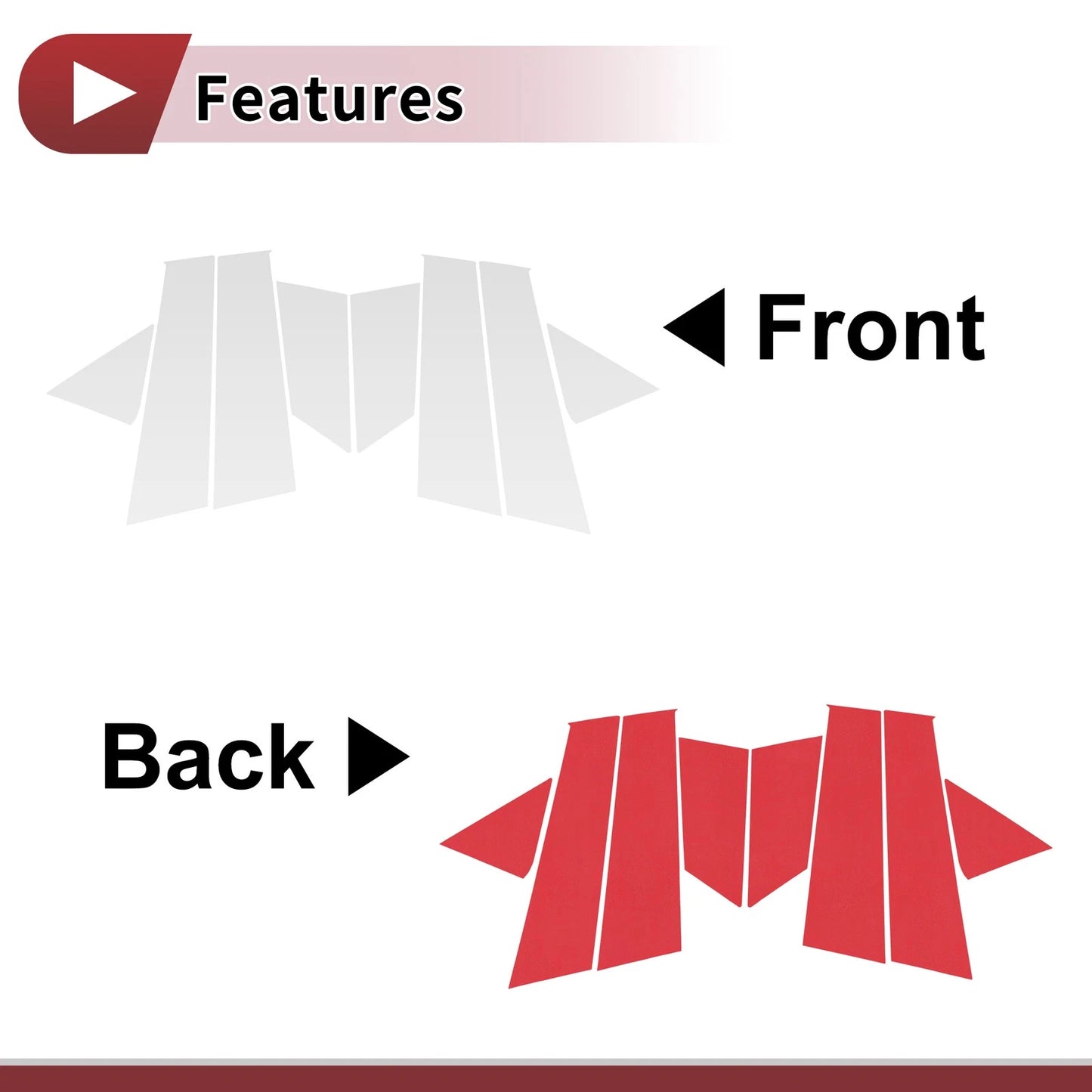 Door Pillar Window Trim for Ford Active (2021)