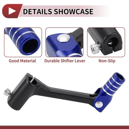 Folding Gear Shifter Lever for Bosuer Cheetah Black Blue