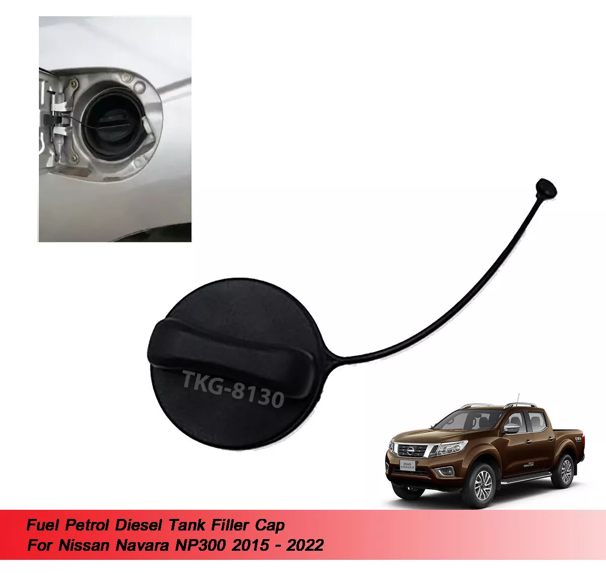 Diesel Tank Filler Cap for Nissan Navara NP300 (2015-2022)