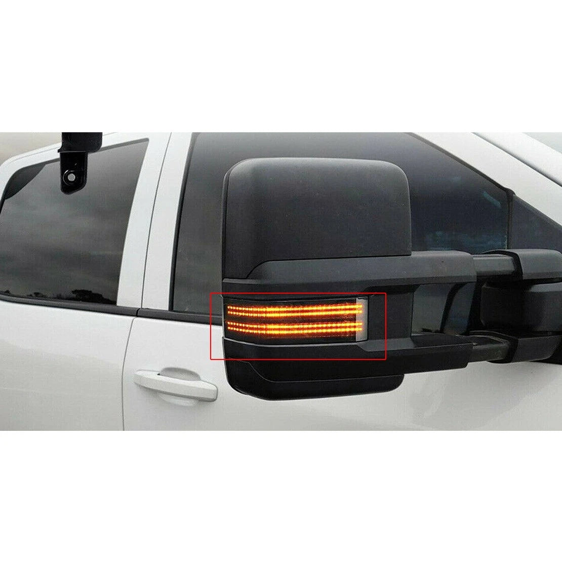 Dynamic LED Rearview Mirror Indicator Light for Chevy Silverado GMC Sierra (2014-2023)