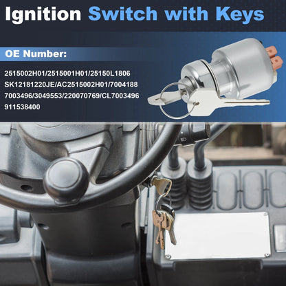 Ignition Switch with Keys for Nissan Forklift J02 L01 L02 J01