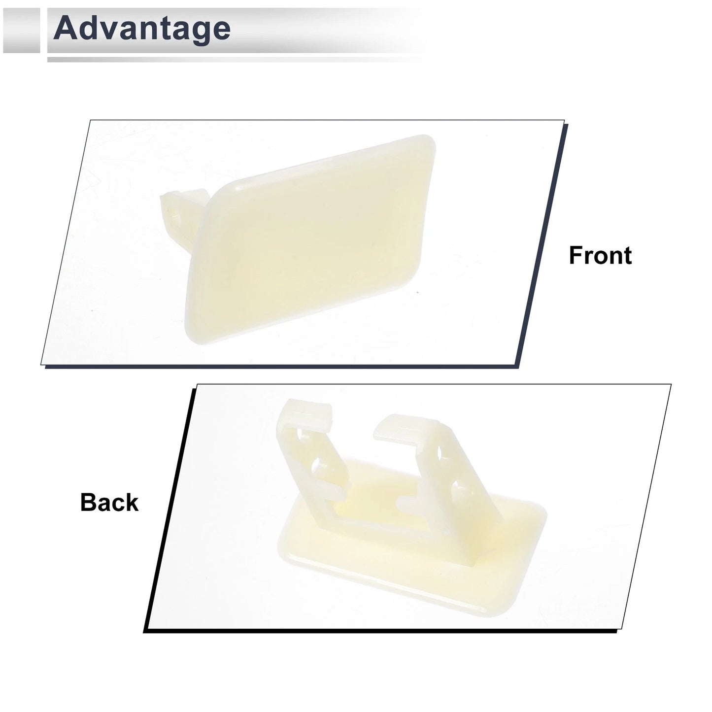 Front Left Side Bumper Headlight Washer Nozzle Cover Cap for BMW X3 Unpainted