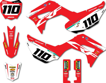 Custom Graphics Full Kit for Honda CRF 110 Spirit Style Stickers (2019-2025)