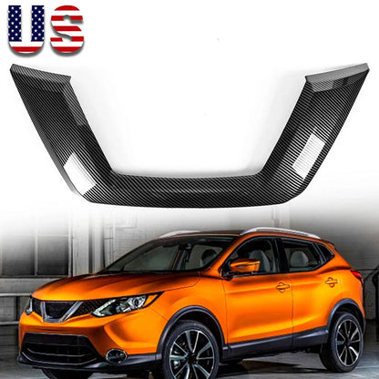 Carbon Fiber Front Grille Trim Outer Cover for Nissan Rogue (2017-2020)