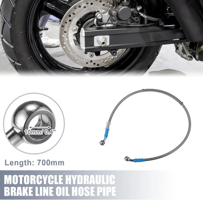 700mm 0.4in ID Motorcycle Hydraulic Brake Line Oil Hose Pipe