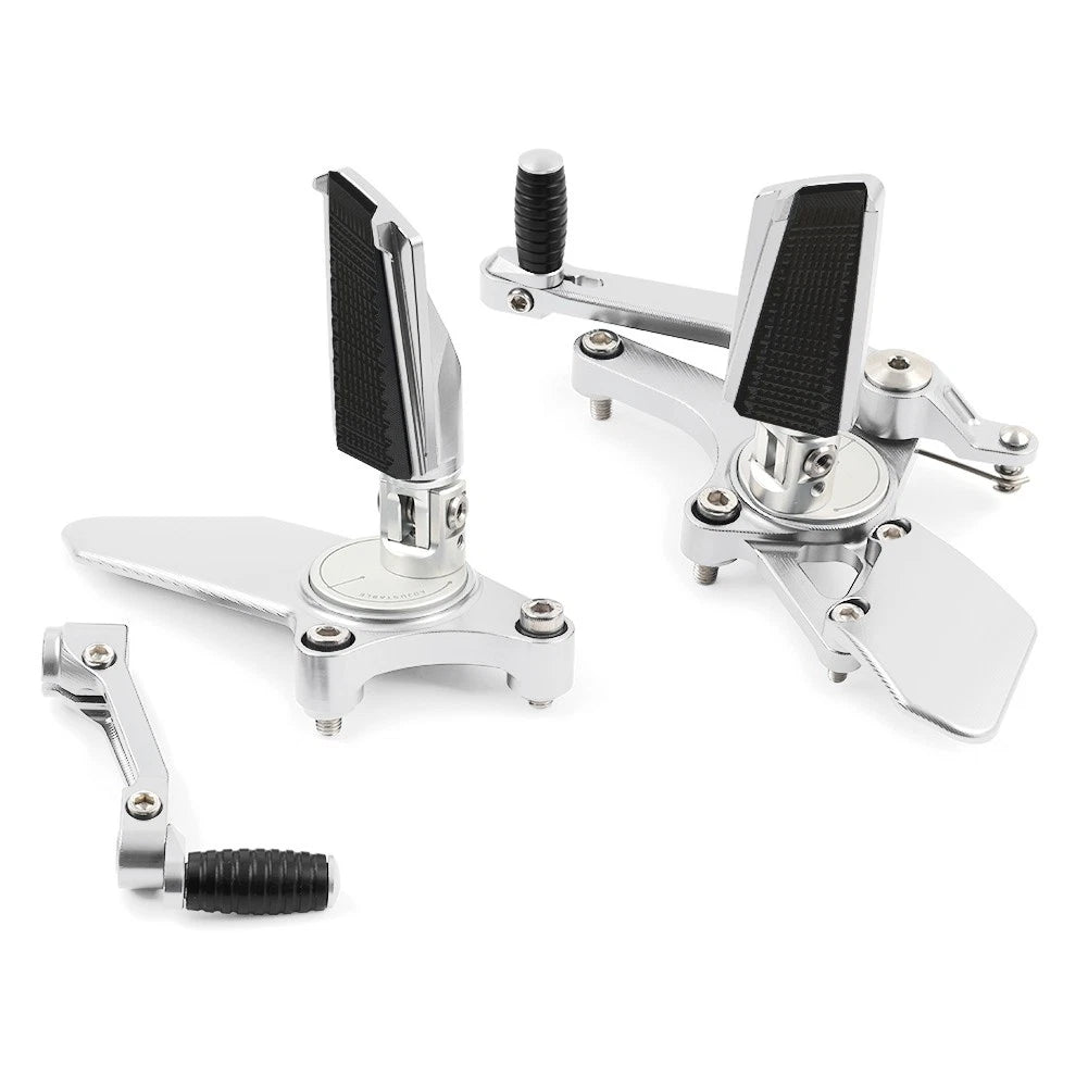 Silver Motor Foot Pedal Shift Lever Brake Pedal Kit for BMW R9T R Nine T (2021+)