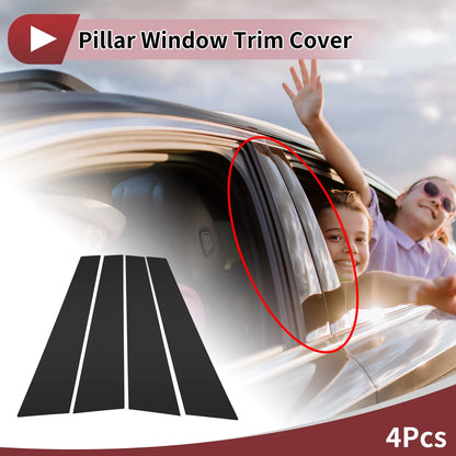 Door Pillar Window Trim for BMW 7-Series 2023 Black