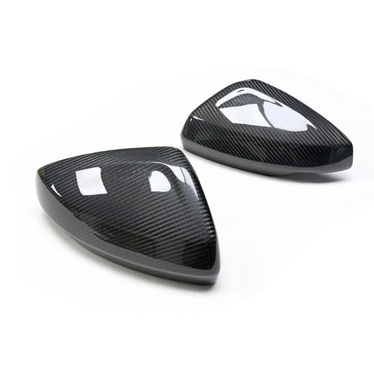 100% Carbon Fiber Stick-on Side Mirror Caps Cover for Audi A1 GB 2019-2022