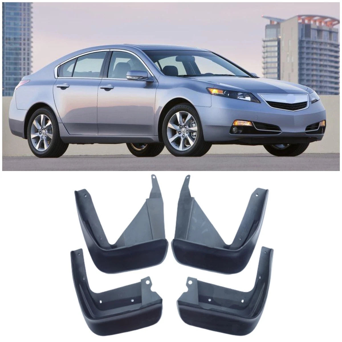 Mud Flaps Splash Guards for Acura TL Sedan (2009-2014)