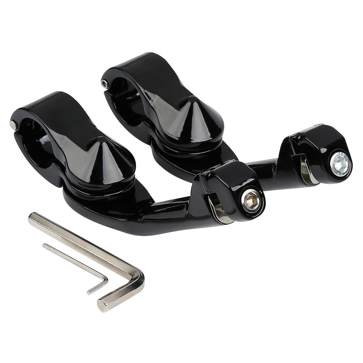 1 1/4" Angled Adjustable Highway Footpeg Mount for Harley