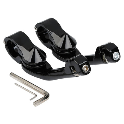 1 1/4" Angled Adjustable Highway Footpeg Mount for Harley