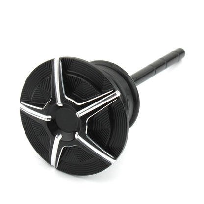 Transmission Oil Dipstick Fill Plug for Harley Softail  1 x Black