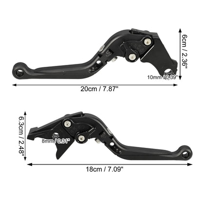 Folding Brake Clutch Levers  for Honda 250 (2017-2021) Black