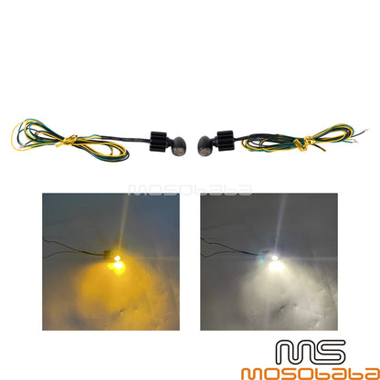Super Mini Front LED Turn Signals for Harley Honda Yamaha Suzuki Kawasaki
