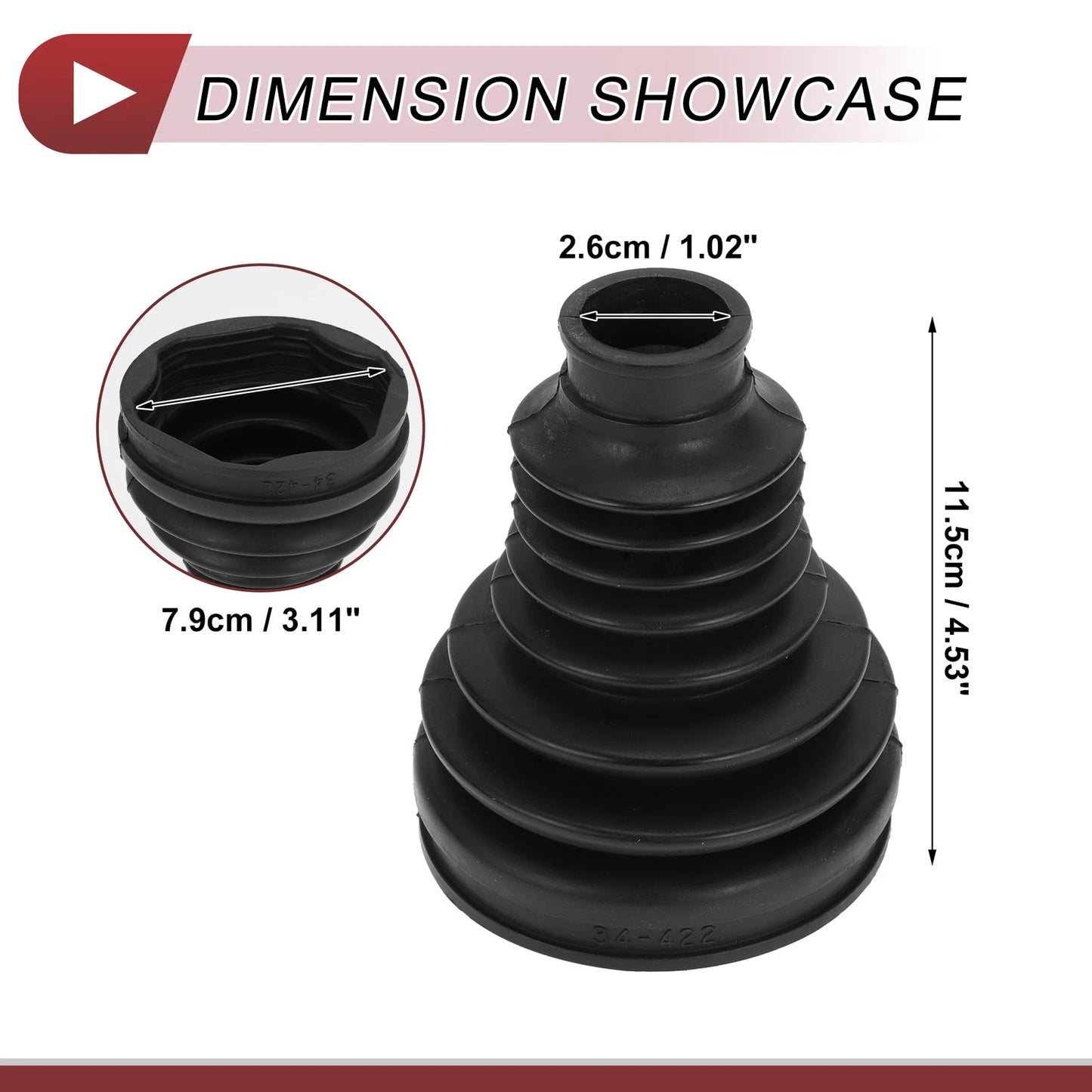 Inner CV Joint Boot Kit with Clamps for BMW i7 (2023-2024)