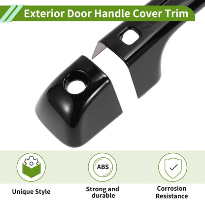 Gloss Black ABS Exterior Door Handle Cover Trim for Ford Bronco (2021-2025)