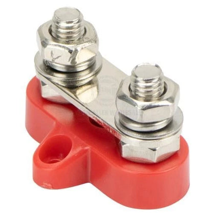 Terminal Stud Double Insulated M8 Red for Relaxn Boat/Caravan