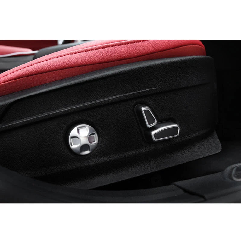 Seat Adjustment Buttons Cover Cap Trim For Alfa Romeo Giulia Stelvio 2017-2018