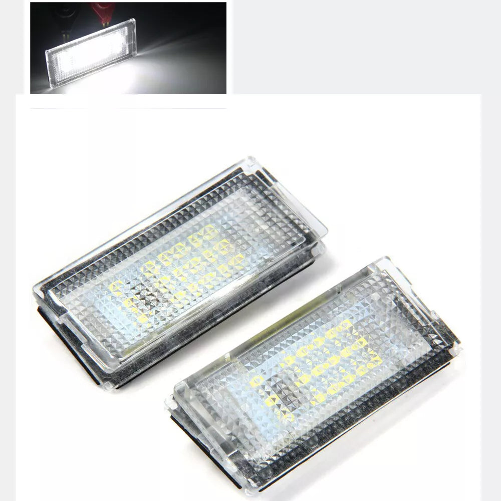 2 x White 18 LED License Plate Lights for BMW E46 (1998-2003)