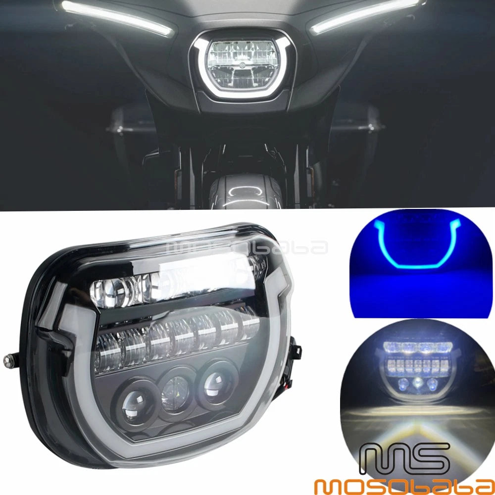 LED Front Headlight Hi/Low Beam for Harley Street Glide (2023-2025)