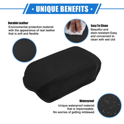 Armrest Protector Cover Pad for Jeep Renegade (2015-2021) Neoprene Black