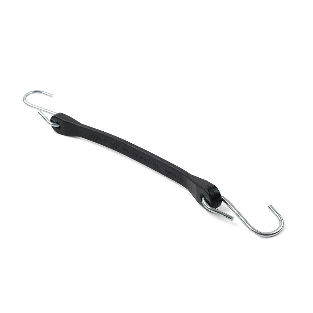 9" Heavy Duty Rubber Tarp Straps for Tie Down Bungee Cords with Hooks