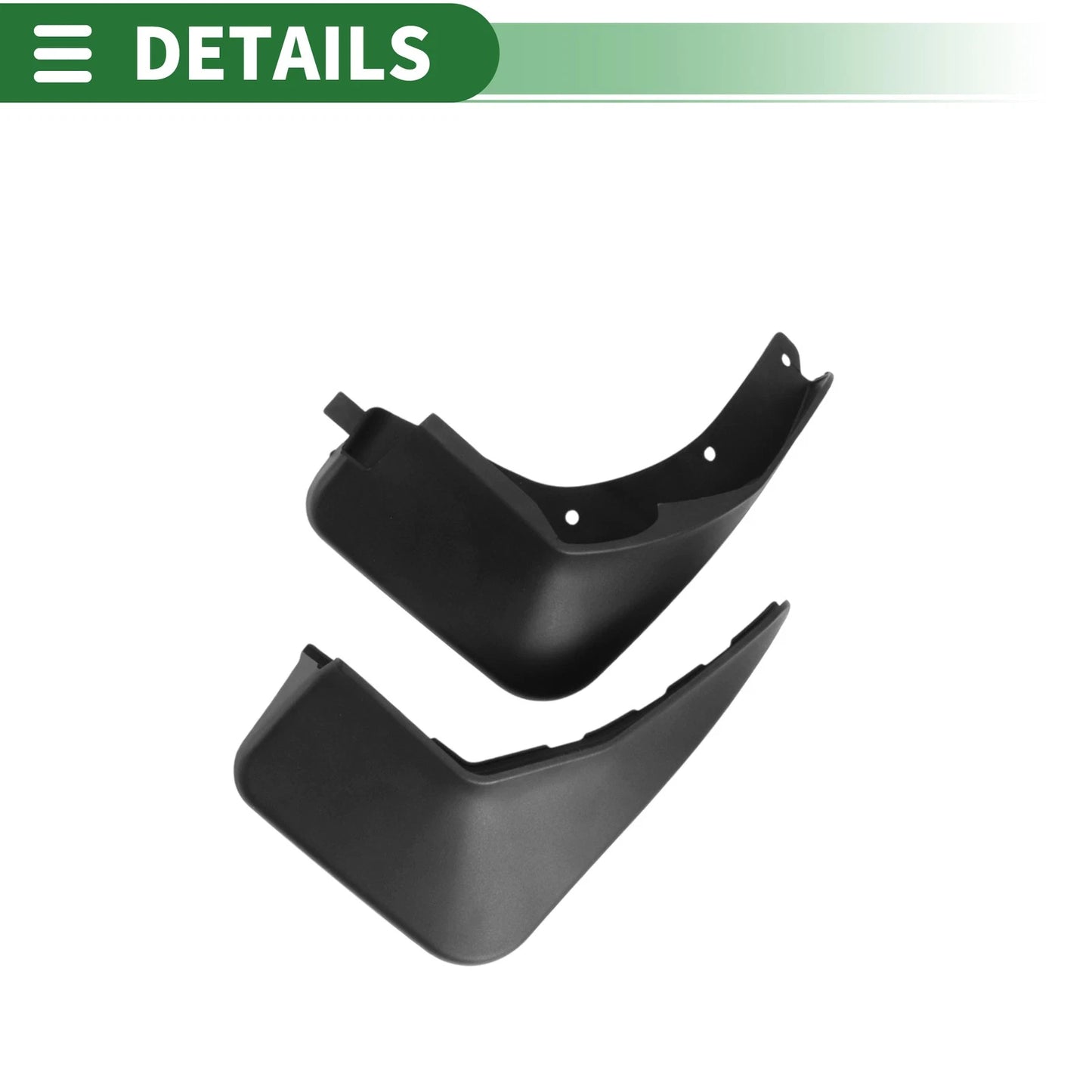 Mud Flaps Splash Guards for Ford Fiesta Saloon 2015-2016 with Mount Accessories