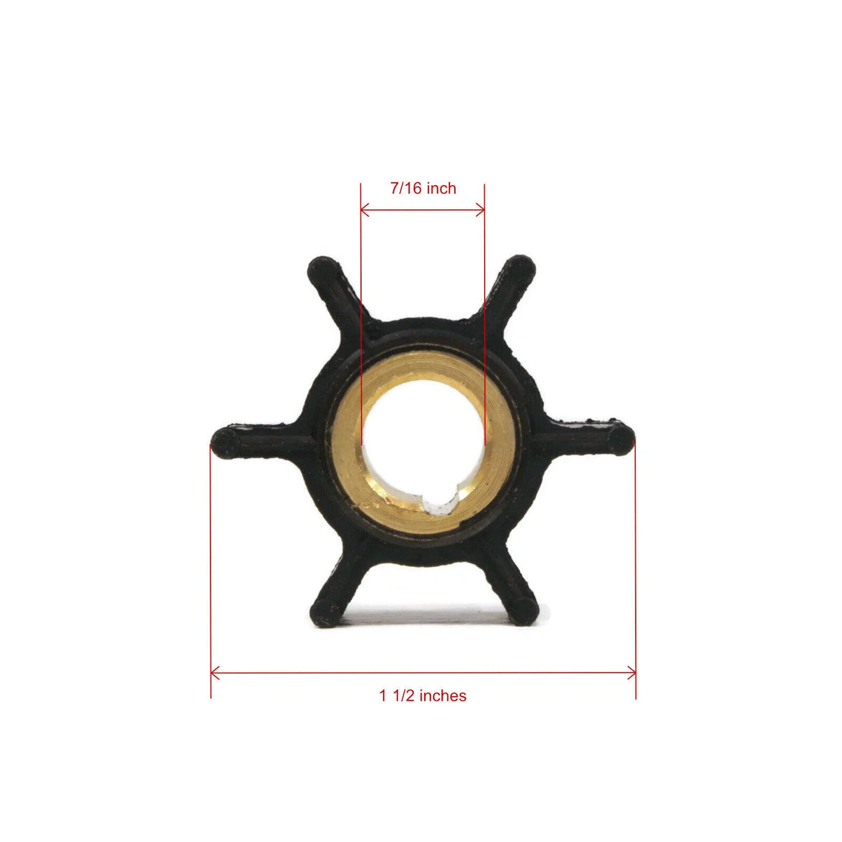 Water Pump Impeller Kit for Johnson Evinrude Outboard 4-8hp