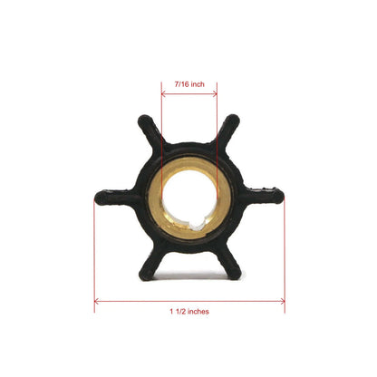 Water Pump Impeller Kit for Johnson Evinrude Outboard 4-8hp