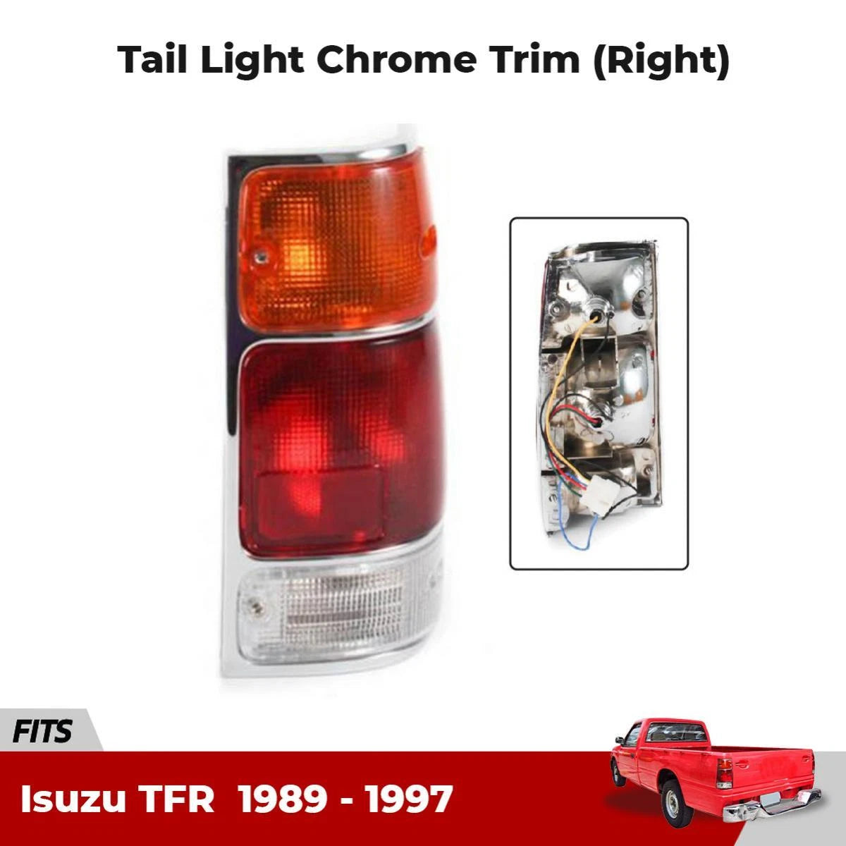 Tail Light Rear Lamp +Bulb Right Fits Isuzu TFR Holden Rodeo Pickup 1989-97 D05