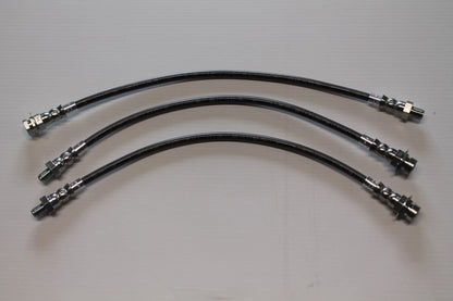 Braided Brake Hose Set (3) for VJ VK CL CM Valiant Charger (1971-1978)