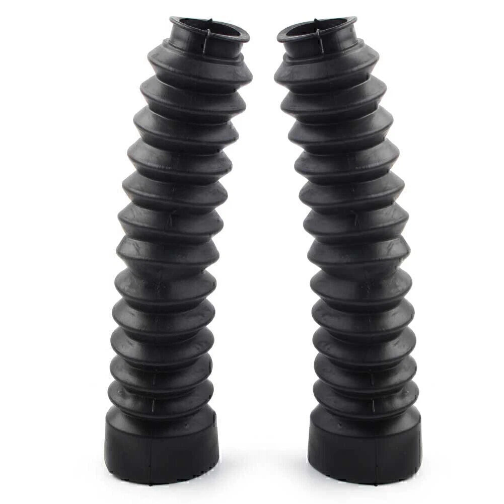 Motorcycle Universal Black Rubber Front Fork Dust Covers