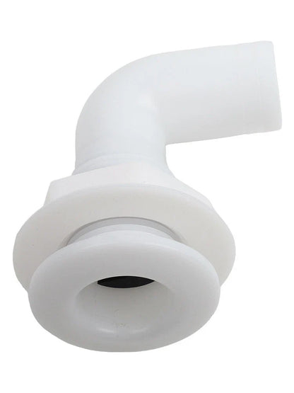 Marine 90° Bilge Pump Hose Elbow for Boats - Robust Nylon Drainage Solution
