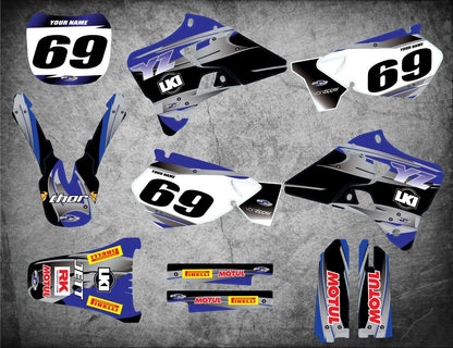 Custom Graphics Full Kit for Yamaha YZ 125 (1996-2001) - STEEL STYLE Stickers