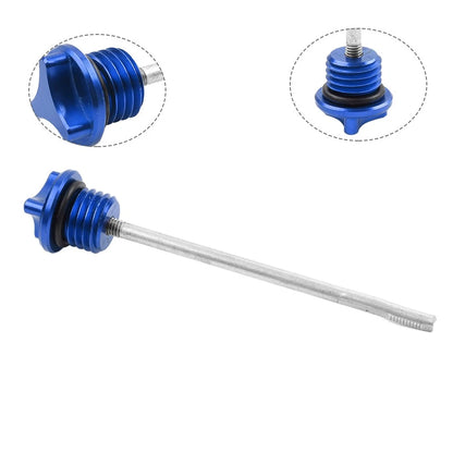Blue CNC Engine Oil Dipstick for Lifan YX 125cc 140cc Pit Dirt Bike (N/A)