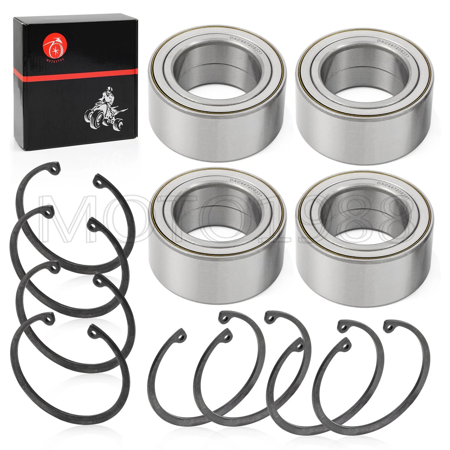 2 x Front/Rear Wheel Bearings for Polaris Scrambler 1000/850 (2014–2022)