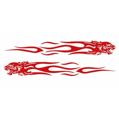 2 x Flame Totem Reflective Stickers for Cars & Motorcycles