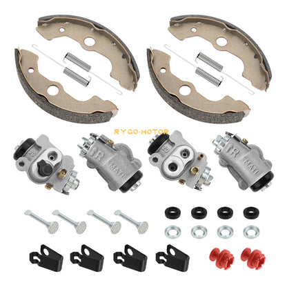 Front Brake Wheel Cylinders W/Shoes Hole Plug for Honda TRX400FW Foreman
