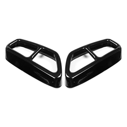 Black Exhaust Muffler Tailpipe Cover Trim for BMW 5 Series G30 G31 (2018-2022)