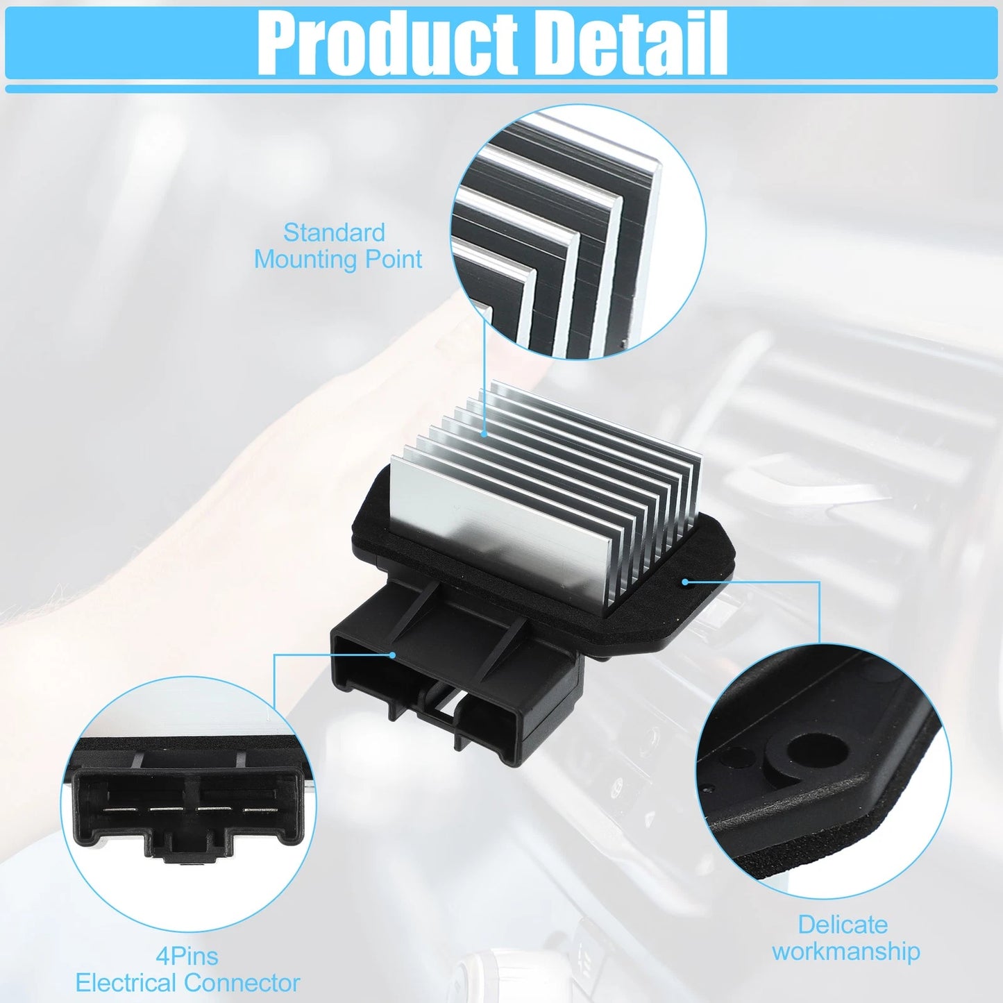HVAC Heater Blower Motor Resistor for Toyota 4Runner (2003–2009)