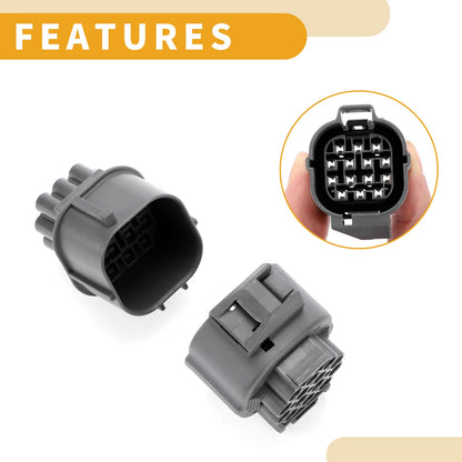 14 Pin Auto Speaker Connector Plug for Honda - 1 Set Black