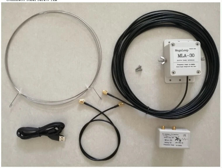 Upgrade Loop Antenna for MLA-30+ Short Wave Radio 0.5–30MHz