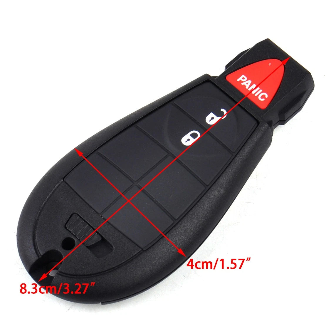 3 Button Remote Key Shell Case Pad for Dodge Grand Caravan Journey (2008-2020)