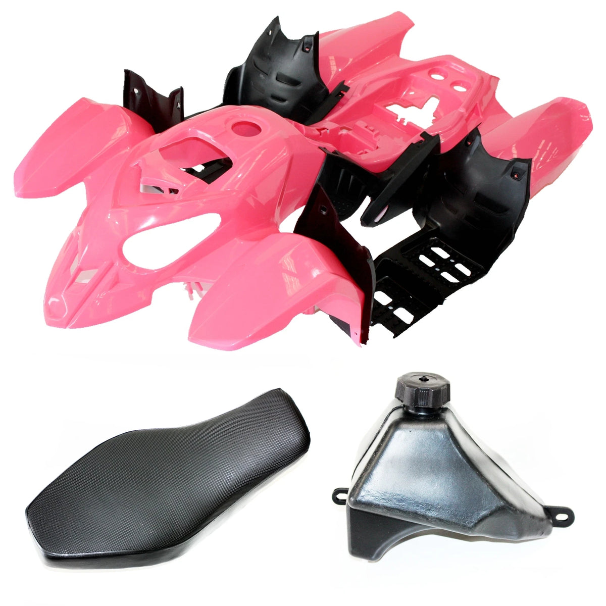 PINK Plastics Fairing Fender Guards for 125cc Quad Dirt Bike ATV