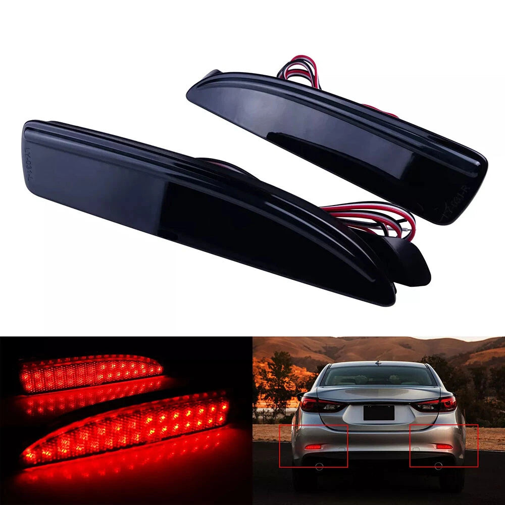 LED Rear Bumper Tail Brake Signal Lights for Mazda 3 Sedan/Wagon (2004-2013)