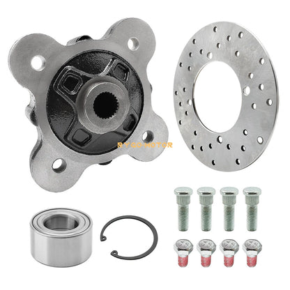 Rear Wheel Hub Studs Brake Rotor Kit for Polaris Ranger 900 1000 XP Crew
