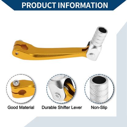 Folding Motorcycle Gear Shifter Lever for Honda CRF150F Gold Tone Silver Tone