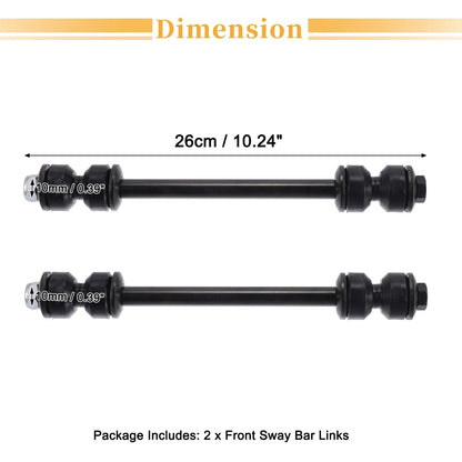2 x Front Stabilizer Sway Bar Links for Ford Ranger, Dodge Ram (1998-2011)